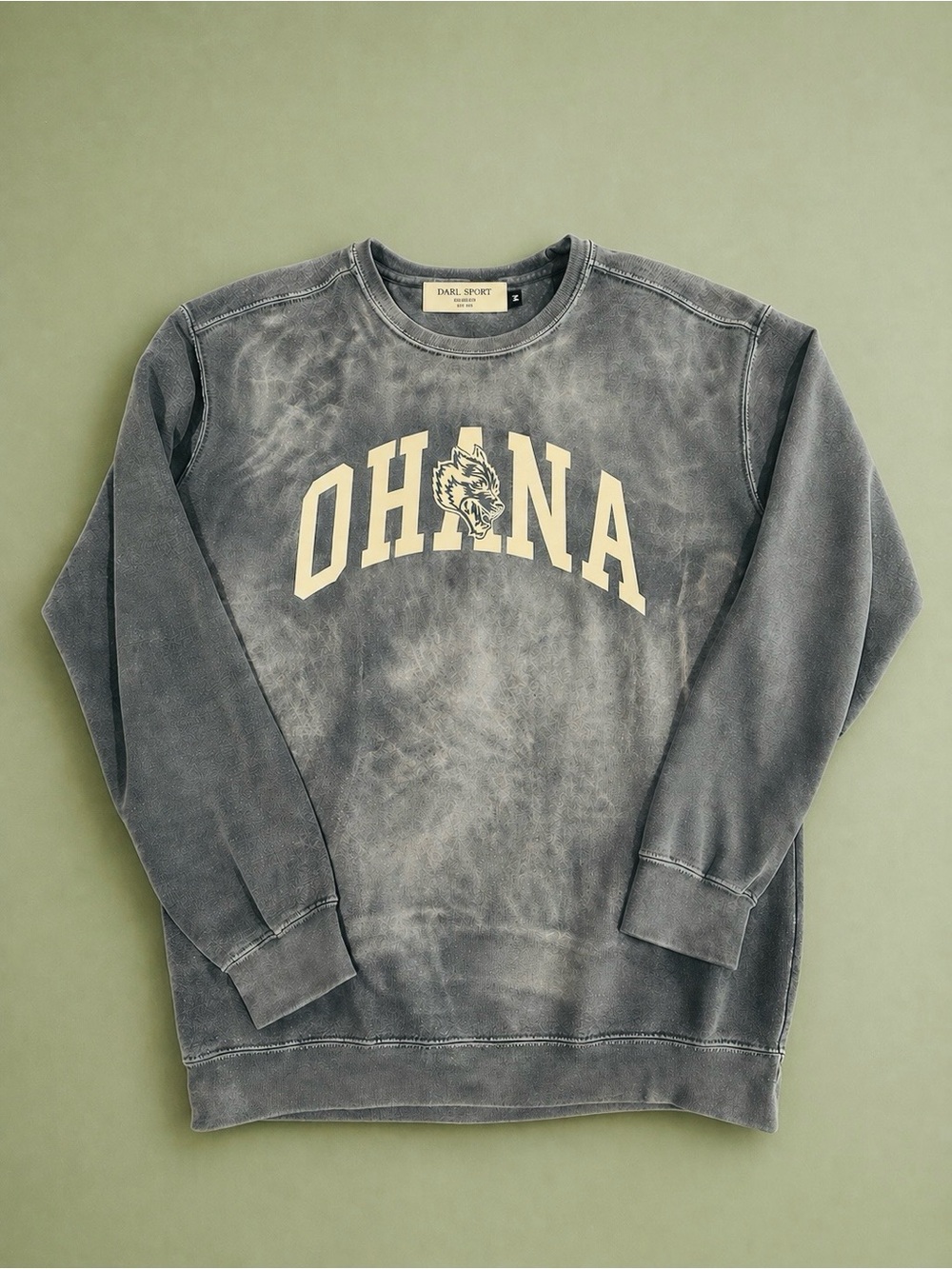 Darc Sport Green Marble OHANA Crewneck Sweatshirt